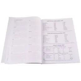 A4 Diary Important Dates